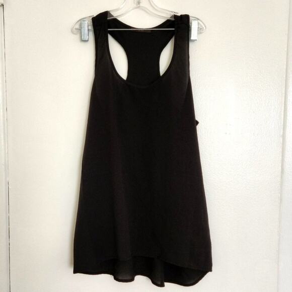 SOPRANO NEW Sheer Racer Back Soprano Black Tank Top M - Picture 3 of 3